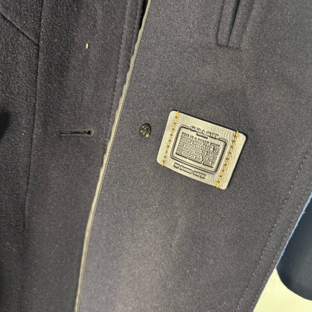 Coach 1941 Naval Officer Pea Coat Navy Blue Wool Size XS - Picture 8 of 10